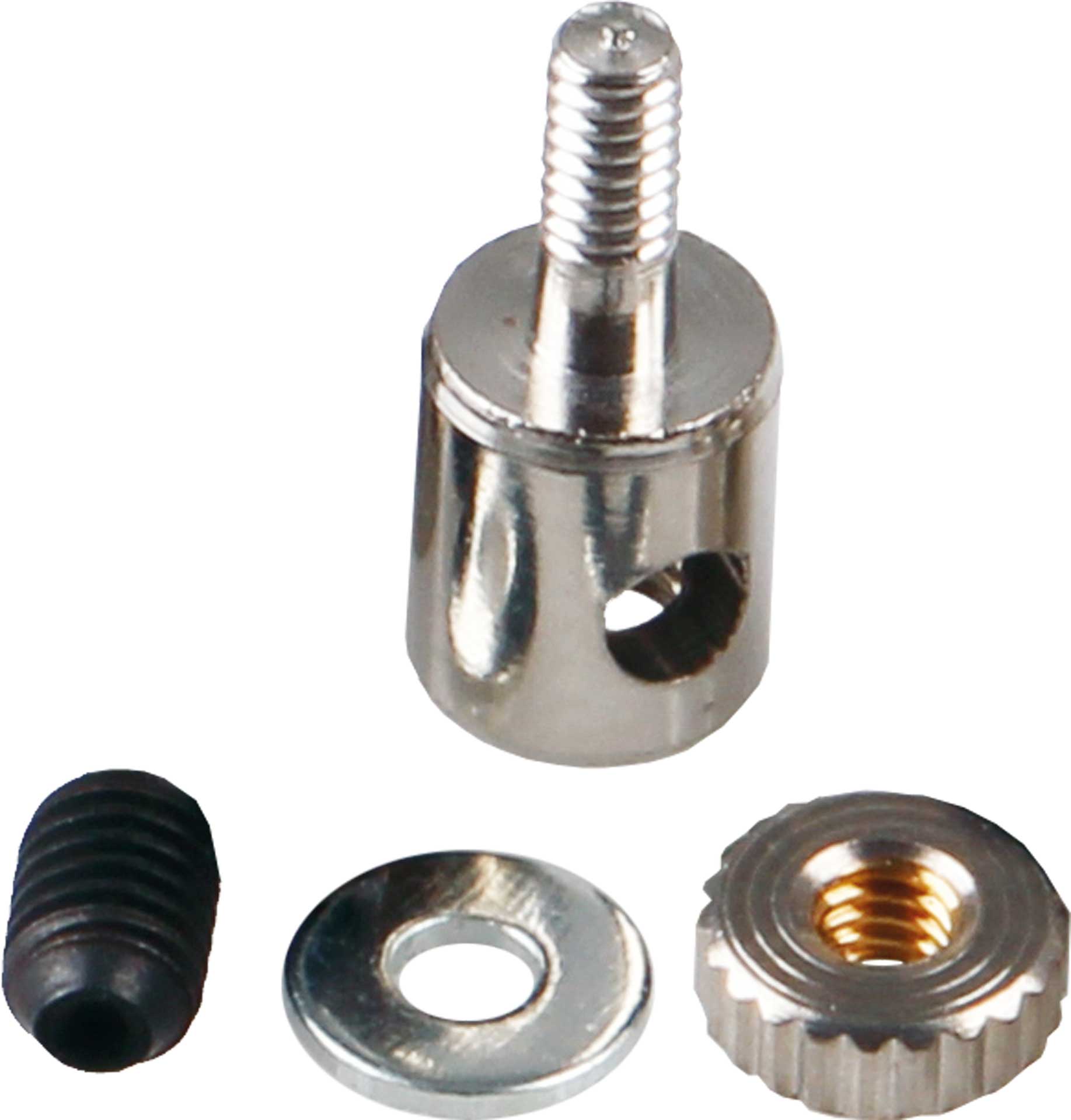 Robbe Modellsport Gestängeanschluss Standard für 2mm Gestänge schraubbar mit Bolzen 1,9mm, 6x5mm, M2/M