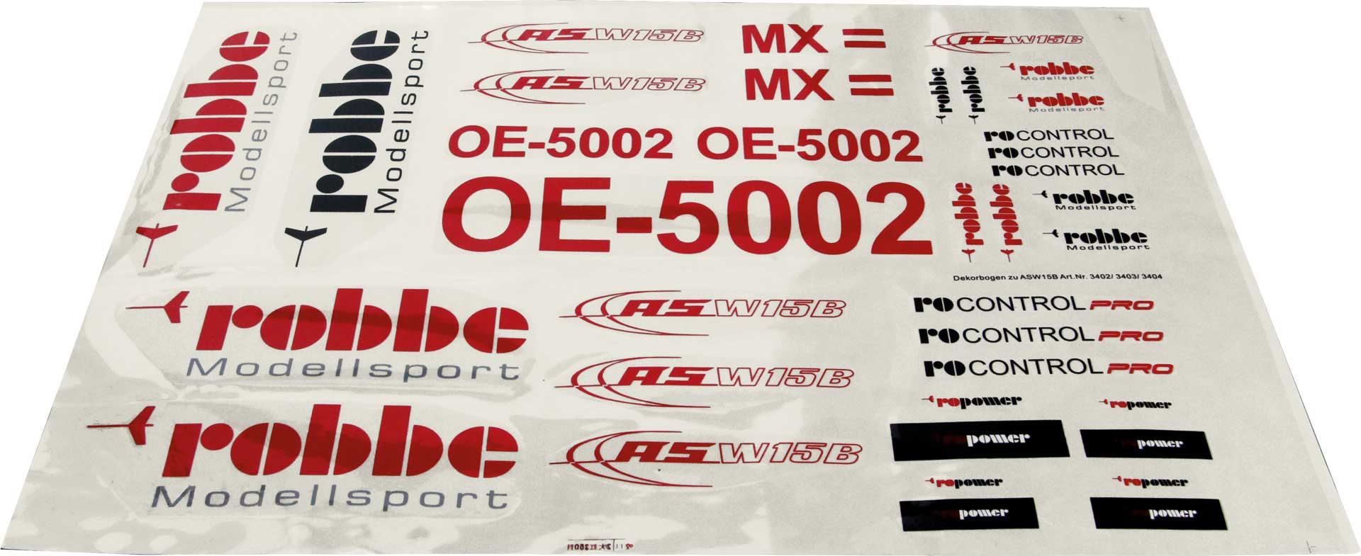 Robbe Modellsport decal set ASW 15b