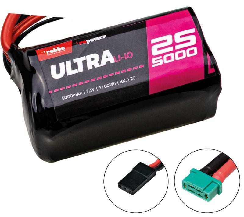 Robbe Modellsport RO-POWER ULTRA LiIo 5000MAH 7,4V 10C 18650 2S2P square