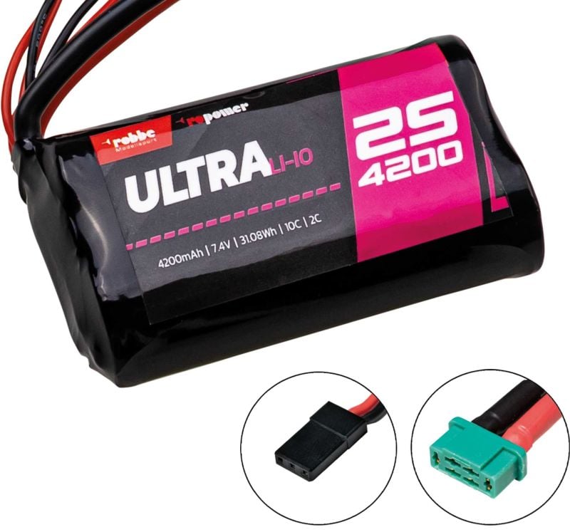 Robbe Modellsport RO-POWER ULTRA LiIo 4200MAH 7,4V 10C 21700 2S1P side by side