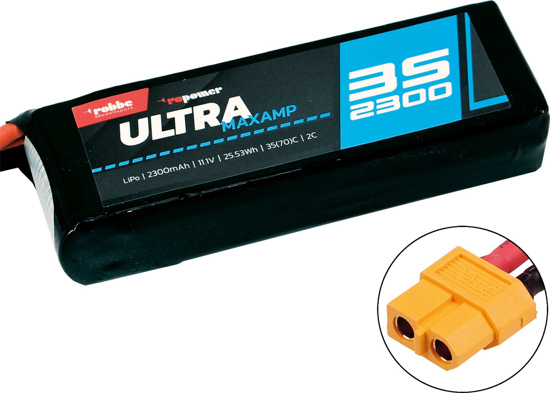 Robbe Modellsport RO-POWER ULTRA MAXAMP 2300MAH 11,1 VOLT 3S 35(70)C LIPO AKKU