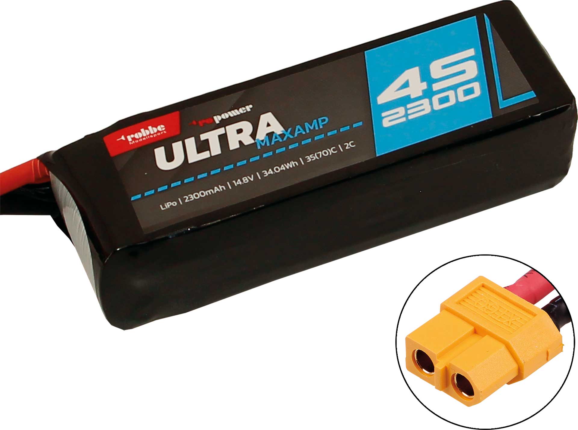 Robbe Modellsport RO-POWER ULTRA MAXAMP 2300MAH 14,8 VOLT 4S 35(70)C LIPO AKKU