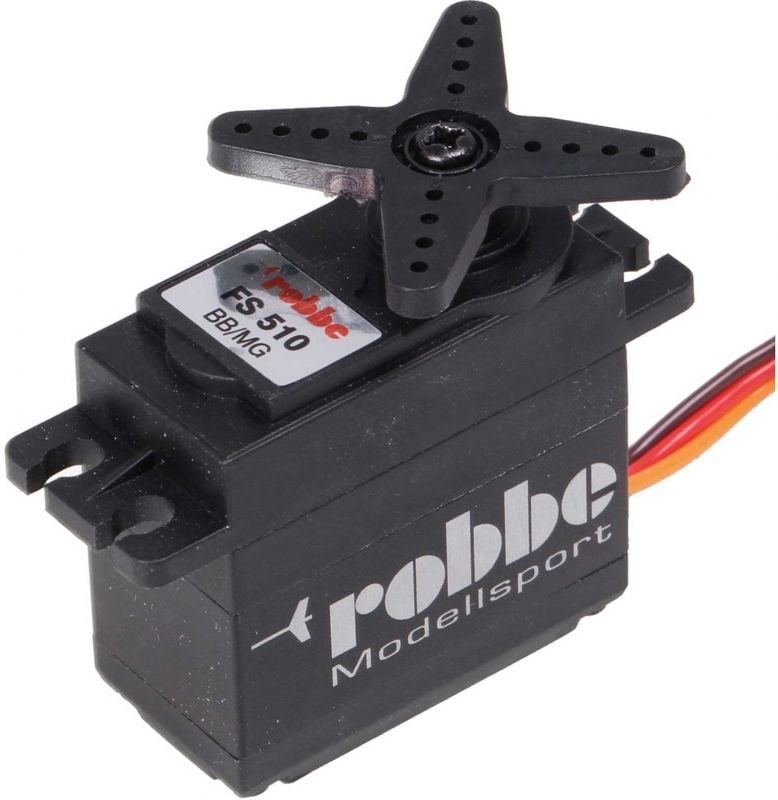 Robbe Modellsport FS 510 BB MG Servo with partial Aluminium Case, Digital