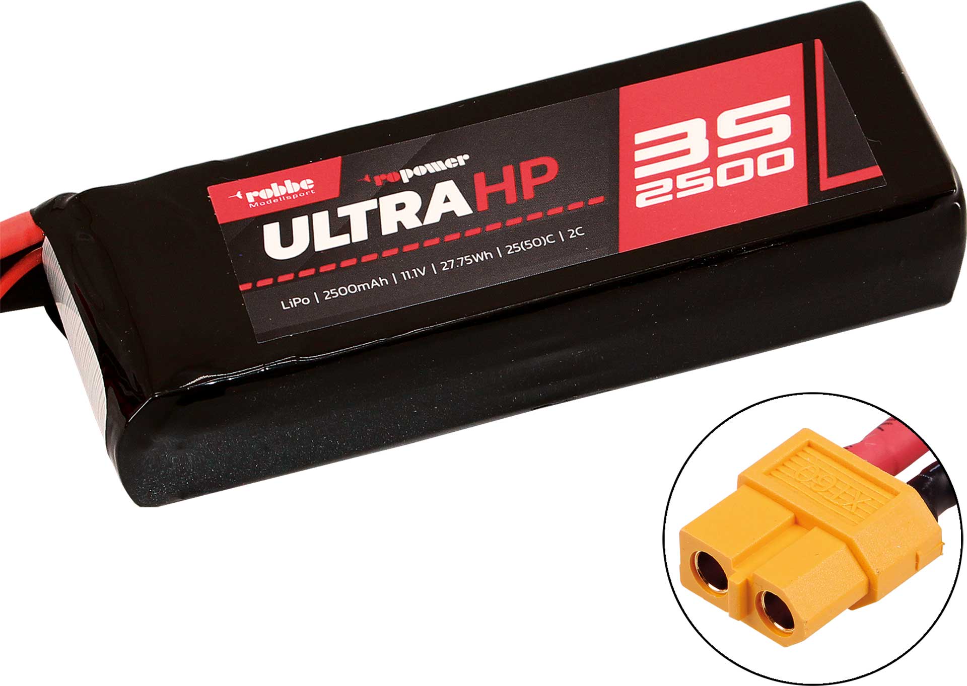 Robbe Modellsport RO-POWER ULTRA HP 2500MAH 11,1 VOLT 3S 25(50)C LIPO AKKU