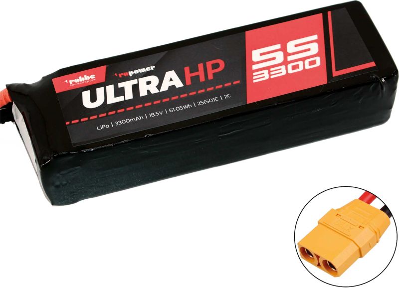 Robbe Modellsport RO-POWER ULTRA HP 3300MAH 18,5 VOLT 5S 25(50)C LIPO AKKU