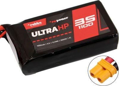 Robbe Modellsport RO-POWER ULTRA HP 1100MAH 11.1 VOLT 3S 25(50)C LIPO BATTERY XT-30