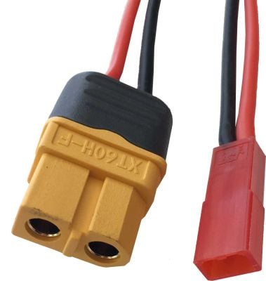 Robbe Modellsport Ladekabel für ISDT/SKYRC BEC/JST Stecker Ladegerätseite = XT-60 Buchse,500MM, 18AWG 1Stk.